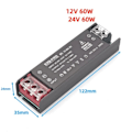 Miniatyrbillede 3 af 5: Ultra tynd lys transformatorer 220V til DC 24V strømforsyning adapter