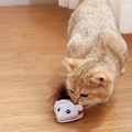 Miniatyrbilde 2 av 7: Smart Katt Leke Interaktiv Løping Mus Katt Teaser Fjær Leker Elektrisk Tilfeldig Bevegelig Simulering Mus
