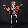 Miniatyrbillede 4 af 9: Skelet Sommerfugl Kjole Sexy Kvinder Spooky Halloween Devil Ghost Jumpsuit Fest Karneval Performance Skræmende kostume