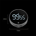 Miniatyrbilde 3 av 7: Magnetisk Kjøkken Timer Digital LED Display LED Teller stoppeklokke Påminnelse