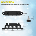 Miniatyrbild 9 av 9: Power Distribution Block  Bus Bar Terminal Block Terminal Studs Terminal Screw