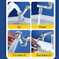 Miniatyrbild 6 av 7: Rostfritt stål Universal 1080 °Swivel Robotic Arm Swivel Förlängning Kran Luftare
