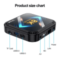 Pikkukuva 8 / 8: Smart TV Box Android 13 neli ydin Cortex A53 tuki 8K Video 4K HDR10 Dual Wifi BT Google Voice
