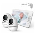 Miniatyrbillede 4 af 7: HD Split Skærm Video Baby Monitor Ingen WiFi , Baby Camera Monitor