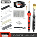 Miniatyrbillede 7 af 7: 50w og 100W bil kofanger reparation loddejern kit justerbar temperatur svejsning lodde