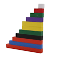 Pikkukuva 3 / 5: Montessori Materiaalit Puu Matematiikka lelut 1-10cm Numero tikkuja värikkäitä nouseva lasku keppi koulutus lelu