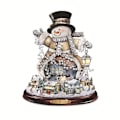 Miniatyrbilde 3 av 5: Jul tre roterende skulptur tog pynt lim vindu lim klistremerker jule pynt