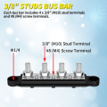 Miniatyrbild 4 av 9: Power Distribution Block  Bus Bar Terminal Block Terminal Studs Terminal Screw