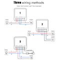 Miniatyrbillede 4 af 7: 16A Tuya Smart WiFi Switch,2-way Mini Light Switch