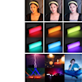 Miniatyrbilde 5 av 7: Håndholdt Lys Wand LED RGB Stick 2500-9000K Fotografi Belysning Magnetisk Rør Lys
