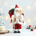 Miniatyrbillede 4 af 5: Jul Julemand Dukke Glædelig Jul Dekorationer Skrivebord Stående Julemand Ornament