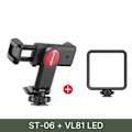 Miniatyrbillede 7 af 9: ST-06 Cold Shoe Telefon Stativ Mount Holder Lodret Shooting Justerbar Monitor Adapter