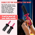 Miniatyrbillede 6 af 7: Luft Volume Hår Fluffy Styling Krøller Kam Hår Krøller Kam Varmefri Krølling Roller Hår Styling Værktøj Til Kvinder