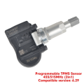 Miniatyrbillede 11 af 11: Programmerbar Sensor 315/433MHz 2in1 TPMS Gummi Metal Dæk Tryk Sensor