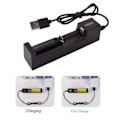 Miniatyrbillede 2 af 10: Universal 1 Slot Batteri USB Oplader Adapter LED Smart Opladning til Genopladelige Batterier Li-ion 18650 26650 14500 Oplader