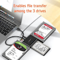 Miniatyrbilde 3 av 10: SATA til USB IDE Adapter USB 3.0 Sata 2.5/3.5/5.25 Tommer HDD SSD Hard Disk Drive Data Transfer Converter