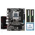 Miniatyrbild 1 av 5: X79 Moderkort LGA 1356 Set Kit Med Xeon E5 2430 CPU Processor 8GB(2*4GB)DDR3 ECC RAM Minne M.2 NVME X79-V309