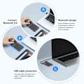 Miniatyrbilde 6 av 6: Trådløs snarvei fjernkontroll 10 tilpasset snarvei taster tastatur for tegning nettbrett grafikk nettbrett skjerm
