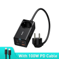 Miniatyrbild 2 av 7: 65W GaN Laddare Power Strip 4 portar Desktop Adapter Snabb Laddning Station
