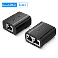 Pikkukuva 4 / 9: Vention RJ45 jakaja 1 2 RJ45 jakaja verkko sovitin naaras verkko laajennus liitin kannettavalle Ethernet kaapelille