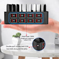Miniatyrbilde 3 av 7: 150W Universal Multi USB Rask lader 16 Port 3.5A MAX Ladestasjon Stativ