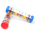 Miniatyrbilde 3 av 4: Rainbow Timeglass Rain Rainmaker Rain Stick Musical Leetøy Regndråpe Lyd