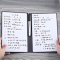 Miniatyrbillede 7 af 7: Genanvendeligt Læder Memo Gratis Whiteboard Pen Sletning Klud Ugeplanlægning Bærbar Style Kontor Notesbøger