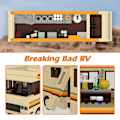 Miniatyrbillede 4 af 7: Ny Breaking Bad Pinkman Cooking Lab RV Bil Bygning Klodse Sæt Walter White Van Køretøj Legetøj