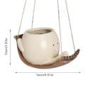 Miniatyrbilde 6 av 6: Creative Swing Planter Søt Smilende Ansikt Hengekøye Plante Kryte Hengbar Sukkulenter Planter Kryte