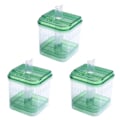 Miniatyrbilde 1 av 3: 3 plast firkant fisk tank akvarium filter bunn boks transparent