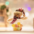 Miniatyrbild 5 av 6: Jul godis burk plast kakor godis förvaring flaska jul pynt för hem barn barn tomten present box
