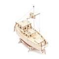 Miniatyrbild 3 av 6: Trä Skepp Modell Kit Segelbåt Fiske Båt Byggnad 3D Pussel Montering Trä Gör-det-själv Mekanisk leksak
