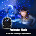 Miniatyrbilde 5 av 6: Stjerne Projektor Lampe LED Natt Lys Baby Dekor Roterende Barnehage Måne Galaxy Projektor