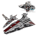 Miniatyrbillede 7 af 10: Star Wars Razor Crest bygningen Klodser Klodser Børn Cahristmas Legetøj
