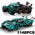 Miniatyrbillede 2 af 6: Teknisk Lamborghinis Super Speed Racing Bil Bygning Klodse Køretøj Model Samling Klodser Legetøj Til Voksen Børn