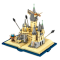 Miniatyrbilde 3 av 5: Harris School Magic Castle Book Building Block Magical Knights Forbidden Forest Potterly Brick Leker