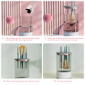 Miniatyrbilde 7 av 8: USB Elektrisk Sminke Brush Cleaner Portable 2 In 1 Sminke Børster Tørking Rack Lazy Cleaning Brush