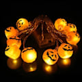 Miniatyrbillede 2 af 7: Halloween fest birk træ led lys græskar hængende pynt skrivebord pynt til hjem jul