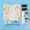 Miniatyrbild 5 av 5: Trä Fjärrstyrd Fartyg Designer Elektrisk för Student Science Teknik Produktion Gör själv Elektroniskt Kit