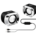 Miniatyrbilde 1 av 4: Bærbar USB2.0 Premium kvalitet Subwoofer Liten Høyttaler med 3,5mm lyd plugg og USB strøm plugg