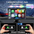 Pikkukuva 3 / 8: 7 tuuman kannettava kosketusnäyttö USB AUX Android Auto auto radio multimedia video soitin