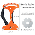 Miniatyrbillede 3 af 6: Cykel værktøj eger spænding meter præcision cykel eger indikator