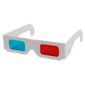 Miniatyrbilde 5 av 5: 3D briller 10 par rødt og blått papir stereo linser for filmer sett anaglyph papir 3D briller