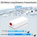 Miniatyrbild 6 av 7: 2 Port POE Repeater 10/100Mbps 1 till 2 PoE Extender med IEEE802.3af/at Plug&Play