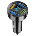 Miniatyrbillede 1 af 10: 4 porte USB bil oplader hurtig opladning PD hurtig opladning 3.0 USB C bil telefon oplader adapter