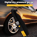 Pikkukuva 3 / 5: 2 in 1 digitaalinen auto rengas rengas ilma paine mittari mittari LCD näyttö manometri