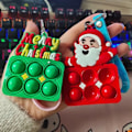 Miniatyrbillede 3 af 8: 2 stykker Julemand Elk Nøglering Fidget Legetøj Jule Fest Gavn gave Souvenir Giveaway Gæst Jule Jule Gaver