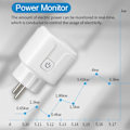 Miniatyrbillede 4 af 7: Smart Socket Med Strøm Overvågning Timing Funktion Stemme Kontrol