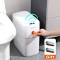 Miniatyrbillede 2 af 6: Smart Sensor Affaldsspand Automatisk Pakning 13L Køkken Badeværelse Vandtæt Stor Privatliv Affaldsspand