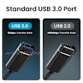 Miniatyrbild 5 av 7: 8-stift till USB 3.0 OTG adapter kabel för iPhone 13 12 11 Pro Max Xs XR 7 8 plus iPad